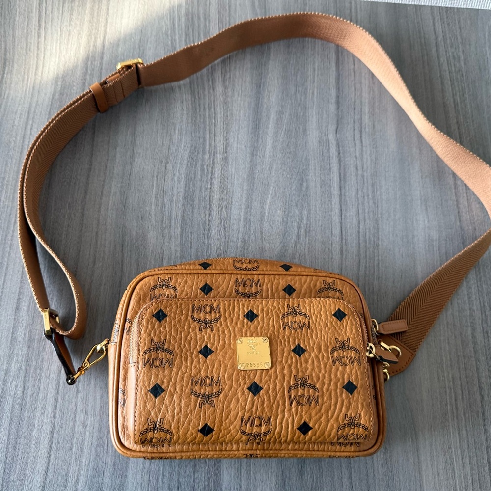 MCM Aren Crossbody Bag in Visetos
